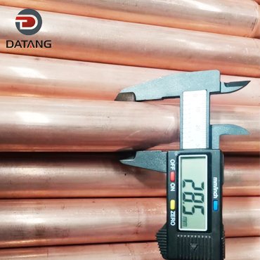Fin tube raw material copper tube outer diameter detection