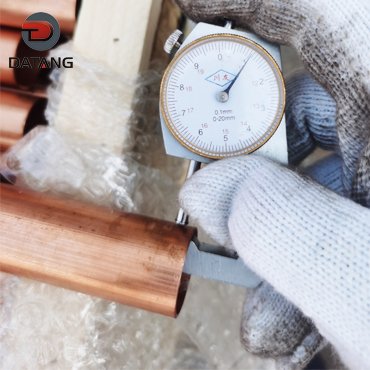 Fin tube raw material copper tube wall thickness measurement