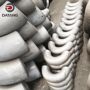 Fin tube raw material elbow