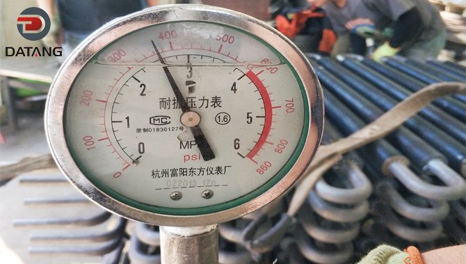 Fin Tube Pressure Test