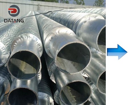 Fin tube surface treatment