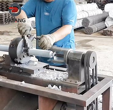 Fin tube strip machine