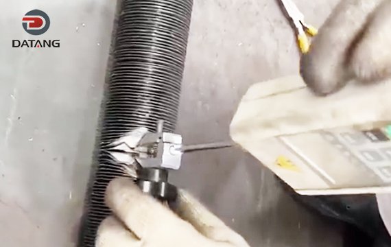 G type finned tube pull off test