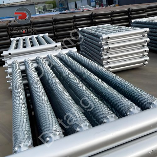 Hot-dip galvanized spiral wound fin tube for greenhouse heating