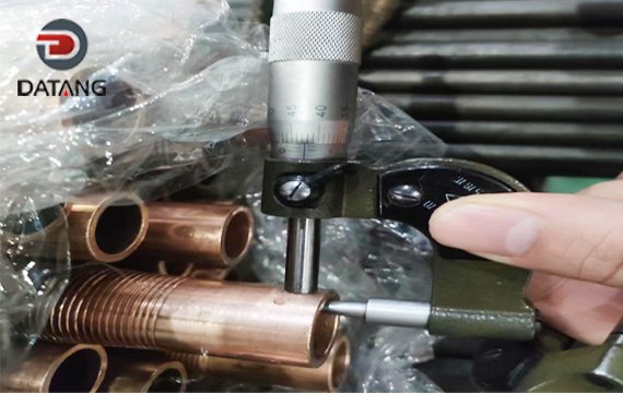 Inner grooved low fin tube wall thickness detection