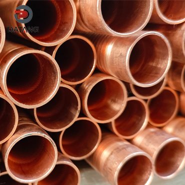 Internal grooved copper tube for condenser