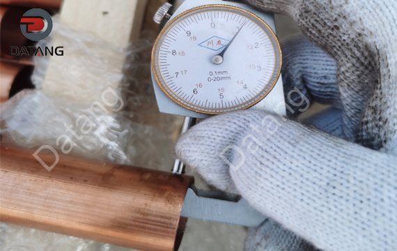 Internally finned tube wall thickness detection