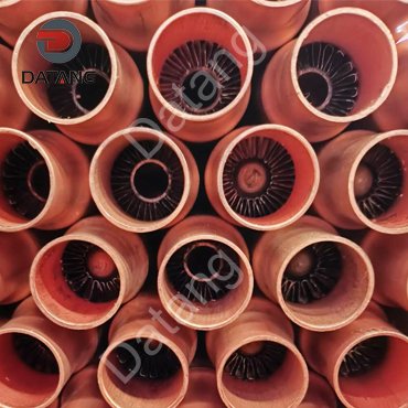 Internally finned tubes are used in edible oil refining