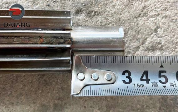 Longitudinal Finned Tube detection of reserved length at both ends