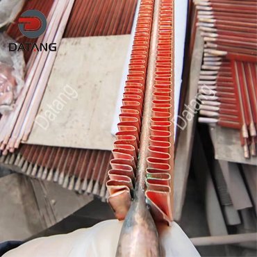 Radiator replaceable copper fin tube M-type