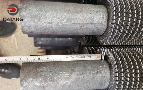 Serrated Fin Tube detection of reserved length at both ends