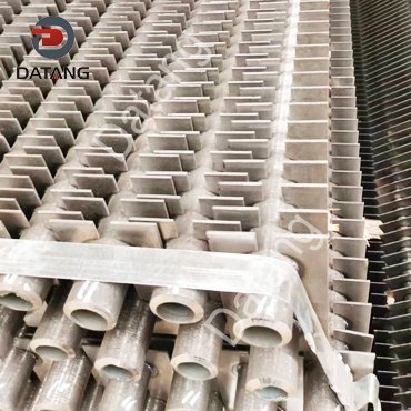 Single H finned tubes are used for recover exhaust heat from industrial kilns