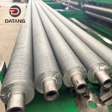 Wrap around finned tube for air heaters in food plants